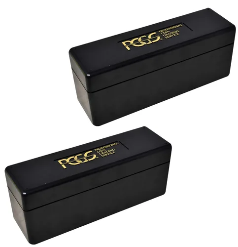 Miniatura 4 de PCGS Caja de almacenamiento de plástico para 20 portamonedas de losa negra