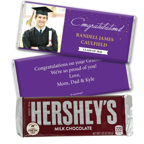 Miniatura 19 de Barras de caramelo envueltas con foto, regalos de fiesta de graduación personalizados de 12 quilates, felicitaciones (12 unidades), color azul bebé