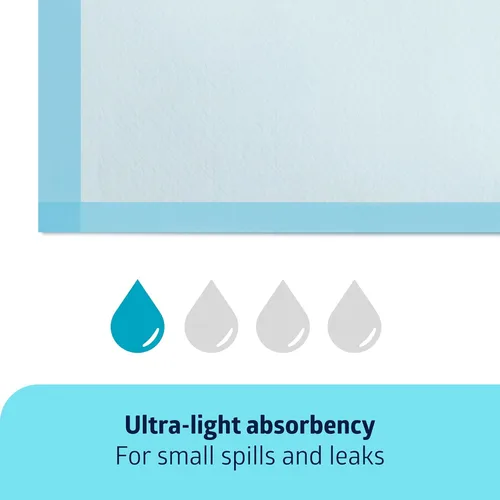 Miniatura 2 de Medline Almohadilla de Absorción Ligera, 17" x 24", 300 Unidades, Protectores Desechables, Protección para Cama, Muebles y Superficies, Para Niños