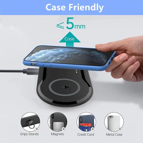 Miniatura 6 de Almohadilla de carga inalámbrica de 40W, almohadilla de carga rápida inalámbrica dual de 20W para Samsung Galaxy S25, S24, S23/Note 20/10/Buds