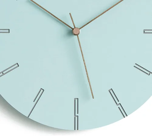 Miniatura 2 de Stephanie Imports Reloj de pared silencioso minimalista moderno colección azul pastel