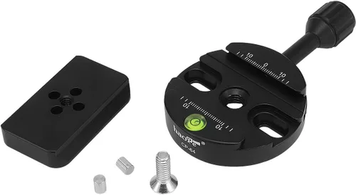 Miniatura 10 de Haoge Convertidor de adaptador Boss hembra a macho con abrazadera de liberación rápida compatible con Arca Swiss de 2.283 in para trípode Manfrotto