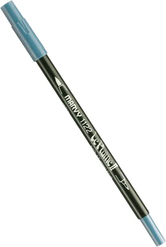 Miniatura 108 de Uchida 1122-C-3 Marvy Extra Fine Tip Le Plume II Rotulador de doble punta, azul