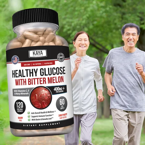 Miniatura 8 de Kaya Naturals Suplemento de gluco saludable con amargo Apoya niveles y función saludables, 20 hierbas, vitaminas y minerales, ácido alfa lipoico