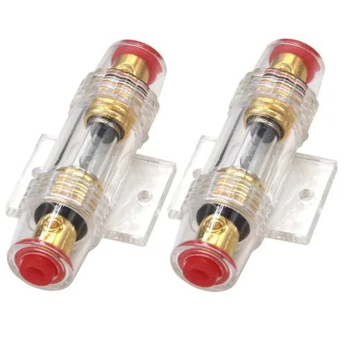 ZOOKOTO Bloque de fusibles AGU en línea de 100 amperios para cable de calibre 4/8/10, 2 unidades