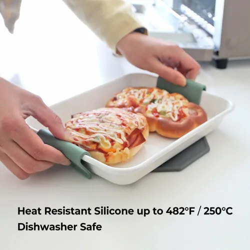 Miniatura 4 de Carrotez Soportes de silicona para ollas, cubiertas resistentes al calor para mangos de ollas para cocina, accesorios para hornos holandeses