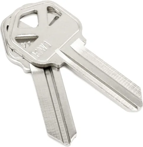 Miniatura 3 de QWORK Llaves en blanco, paquete de 50 estructuras de cobre compatibles con (KW1) Kwikset, nueva llave de metal sin cortar en blanco