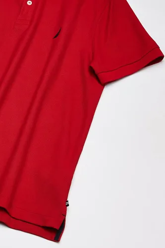 Miniatura 3 de Nautica playera polo clásica de mangas cortas color sólido para hombre