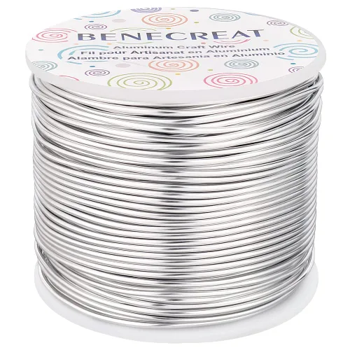 Miniatura 27 de BENECREAT -Alambre de aluminio para joyería de calibre 9, 55 pies, alambre metálico flexible para esculpir, ideal para manualidades de Halloween