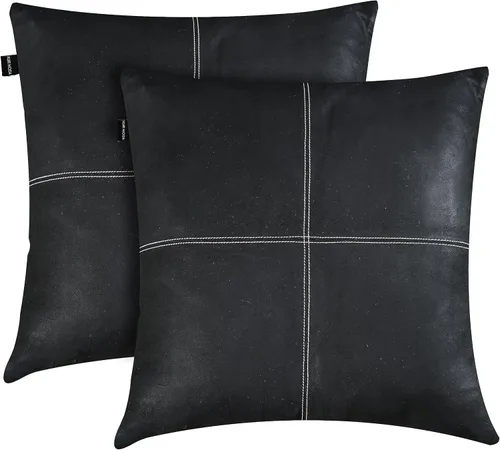 Miniatura 134 de Funda de almohada de piel de cordero – Funda de cojín decorativa para sofá – Fundas para sala de estar y dormitorio, 22 x 22 pulgadas – Paquete de 2