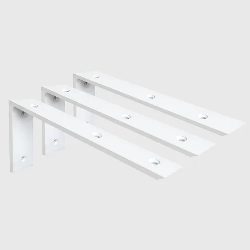 Miniatura 34 de WINKER Soporte de Ménsula para Encimera 1 Paquete Resistente de 3/8" de Grosor Ménsula Oculta en L para Estante 10" x 6" x 2.5" Ménsulas de Metal