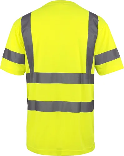 Miniatura 2 de L&M Playera de Seguridad Hi Vis Clase 3 Reflectante Negra, Manga Corta/Larga, Alta Visibilidad Lima