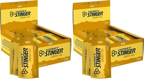 Miniatura 16 de Honey Stinger Gold Energy Gel, sin gluten y sin cafeína, para ejercicio, correr y rendimiento, nutrición deportiva para el hogar y el gimnasio, pre