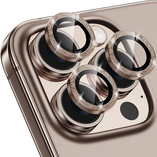 Miniatura 78 de Protector de Lente de Cámara Bling para iPhone 17 Pro / 17 Pro Max, Anillo de Metal con Diamante Individual con Dureza 9H, Protector de Pantalla