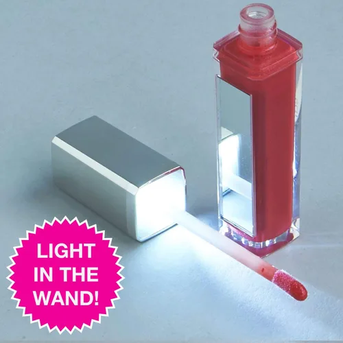 Miniatura 2 de Labios ligeros iluminados brillo labial con espejo, 6 magníficos colores Hidratante