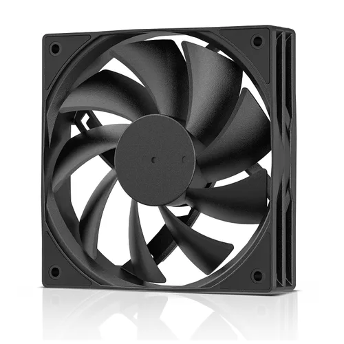 Miniatura 7 de DARKROCK Paquete de 3 ventiladores de carcasa de computadora de 120 mm negros de alto rendimiento de enfriamiento de bajo ruido de 3 pines 1200 RPM