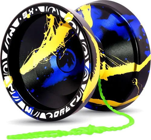 Miniatura 12 de X6 Yoyo profesional de trucos para niños y principiantes, Yoyo 6061 Responsive Yoyos de aleación de aluminio con rodamiento KK, eje, bolsa, 10