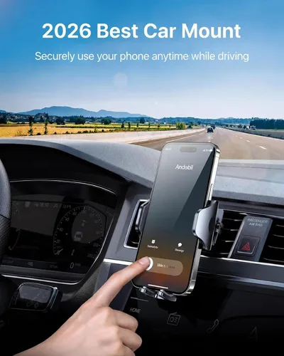 Miniatura 7 de andobil 2026 Soporte para teléfono de coche mejorado, soportes para teléfono de grado militar para la rejilla de ventilación de su coche, clip