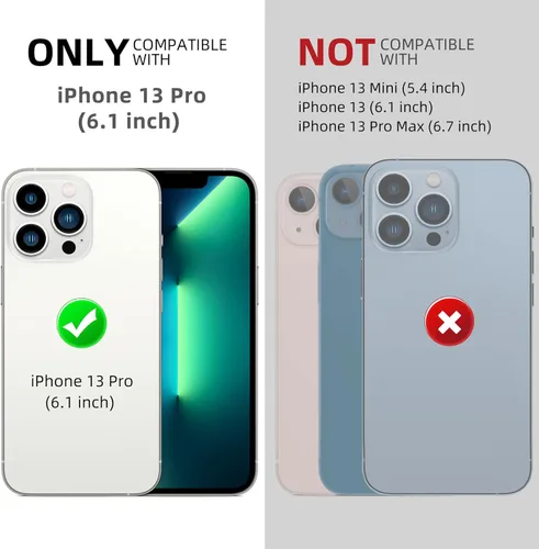 Miniatura 2 de Beasyjoy - Funda impermeable para iPhone 13 Pro, carcasa de metal con protector de pantalla integrado, carcasa protectora de cuerpo completo de Negro