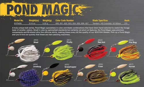 Miniatura 2 de Booyah Pond Magic Señuelo de pesca de róbalo con hoja giratoria para aguas pequeñas Shad
