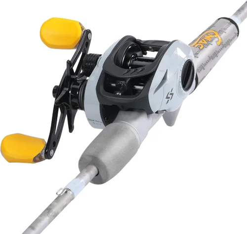 Combos de caña de pescar giratoria y carrete Sougaiyang con manillas vacías de grafito de 2 piezas para pesca de bass Casting con diestros