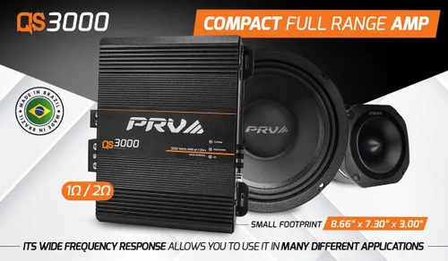 Miniatura 9 de PRV Audio QS3000 Amplificador de audio para automóvil de 1 ohmio y 3000 vatios Amplificador de audio para automóvil de rango completo HD Monoblock