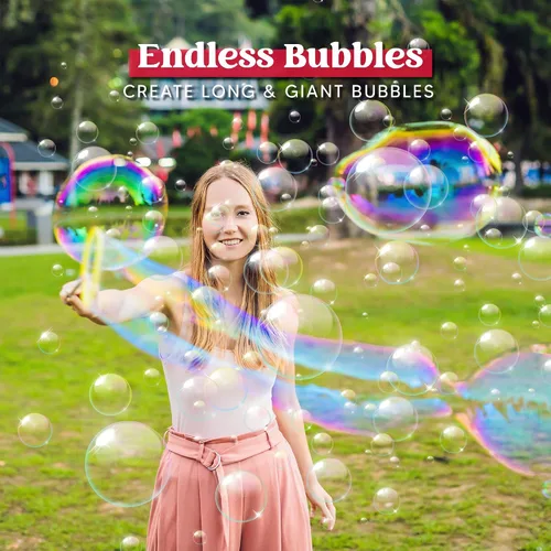 Miniatura 8 de JOYIN Juego de varitas de burbujas grandes a granel para niños, juguete de verano al aire libre, actividad, recuerdos de fiesta, 18 piezas gigante