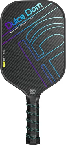 Miniatura 8 de Dulce DOM Juego de 2/4 palas de pickleball aprobadas por USAPA, 4 bolas de pickleball para interiores y exteriores, raqueta de superficie de fibra