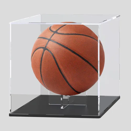 Miniatura 9 de Vitrina para Fútbol Americano con Soporte Elevador, Caja Acrílica para Fútbol Americano de Tamaño Completo, Balonmano, Dodgeball, Almacenamiento