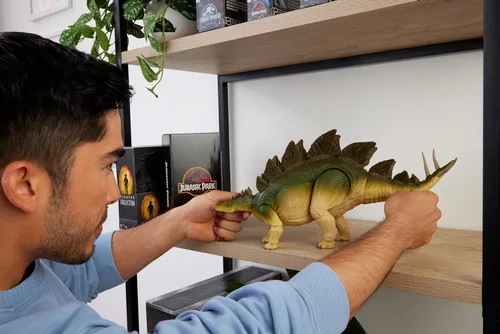 Miniatura 2 de Mattel Jurassic World Hammond Collection - Figura de acción, estegosaurio del parque jurásico del mundo perdido, juguete de dinosaurio grande