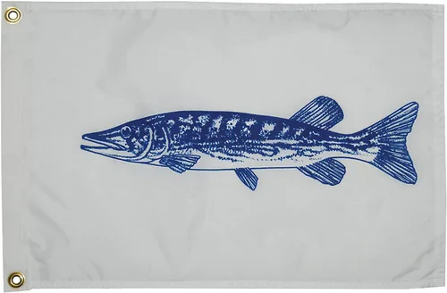 Miniatura 10 de Taylor Made Products - Bandera de captura de pescador, banderín de pez, nailon, 12 x 18 pulgadas