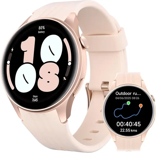 Parsonver Smart Watch(Answer/Make Calls), Built-in GPS, Fitness Watch for Women with 100+ Sport Modes, IP68 Waterproof, Heart Rate, Sleep Monitor,
