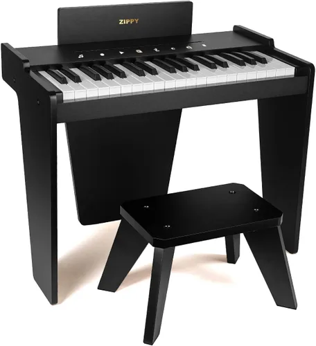 Miniatura 12 de Teclado de piano para niños ZIPPY, piano digital de 37 teclas para niños, juguete de instrumento musical educativo, piano de madera para niñas