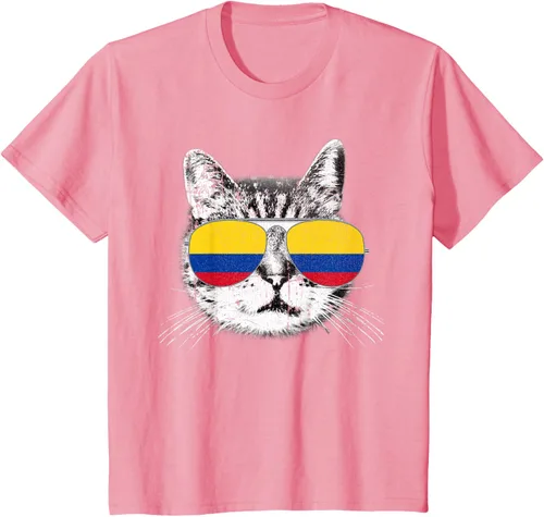 Miniatura 61 de Camisa de bandera de Colombia, orgullo colombiano, gato, hombres, mujeres, niños, camiseta de regalo