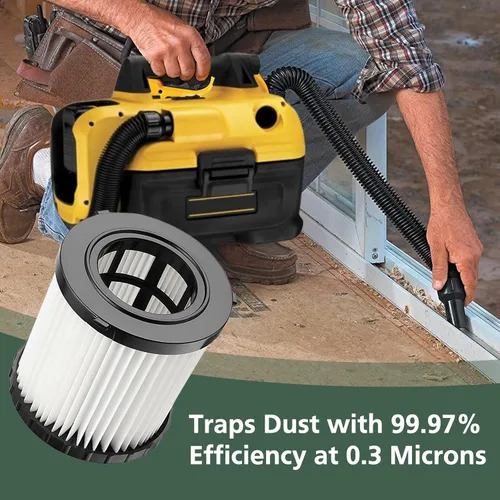 Miniatura 5 de DCV580H DCV581H - Filtro de repuesto para aspiradora DEWALT 20V MAX Wet/Dry VAC DCV580H (inalámbrico) DCV581H DCV5801H DCV5801H Aspiradora portátil