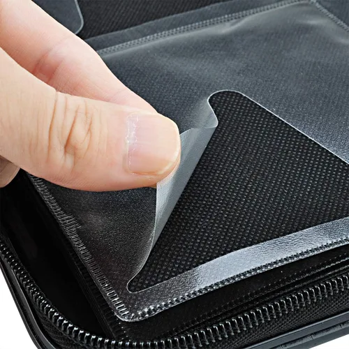 Miniatura 8 de Funda para CD, billetera resistente de capacidad para 72 personas, soporte para DVD para automóvil, carcasa rígida resistente, soporte para disco