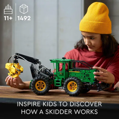 Miniatura 6 de LEGO Technic John Deere 948L-II Skidder 42157 Kit avanzado de construcción de juguete de tractor para niños de 11 años en adelante, regalo