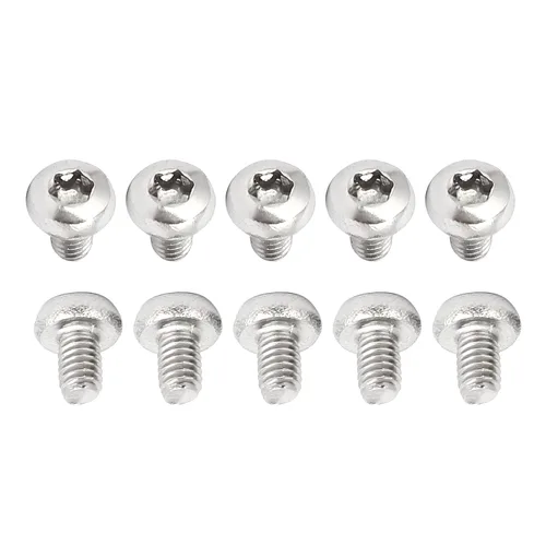 Miniatura 26 de DTGN Tornillos Torx de cabeza plana M1.0.236x0.118 in (DXL), paquete de 20, buenos para maquinaria, sujetadores de seguridad Torx de acero