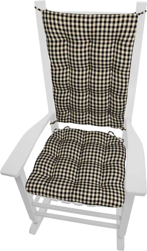 Miniatura 13 de Barnett Home Decor Cojines de silla mecedora de algodón Duck Tan – Tamaño extragrande Jumbo – Almohadilla de asiento de espuma de látex de 19 x 19