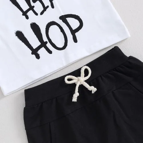 Miniatura 7 de Ledy Champswiin Trajes de Pascua para bebé, camiseta de manga corta con letras, tops y pantalones deportivos para niños pequeños, ropa de primavera