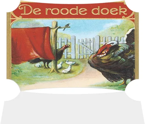 Fastasticdeals Horizontal Home Decor Wall Sign De Roode Doek Vintage Poster Art Picture Frame Berlin Shape 7x5Inches