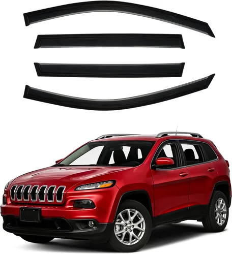 Miniatura 37 de Canvcle RAV4 Rain Guards - Window Visors for Toyota RAV4 2006-2012, Outside-Mount Tape-On Side Window Wind Deflectors for RAV4 Accessories, Vent
