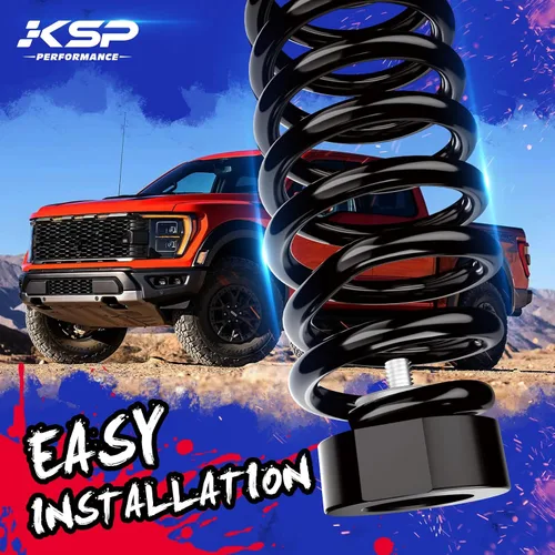 Miniatura 7 de KSP 2" Kits de elevación para F250 F350 1999-2022, espaciador de elevación frontal de 2 pulgadas con extensores de perno de 3/4" compatibles