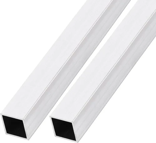 Miniatura 12 de METALLIXITY Tubo cuadrado de aluminio (10 mm x 10 mm x 1 mm x 300 mm) 2 piezas, Tubo de aluminio 6063 - para mobiliario del hogar, maquinaria
