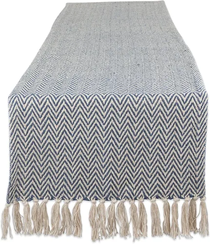 Miniatura 26 de DII Woven Basic - Camino de mesa Chevron de la colección de mesa, 15 x 72 pulgadas, gris