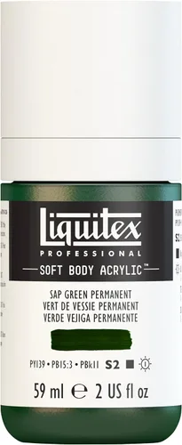 Miniatura 145 de Liquitex Professional Soft Body - Pintura acrílica, botella de 2 onzas (59 ml), blanco titanio Titanio Blanco