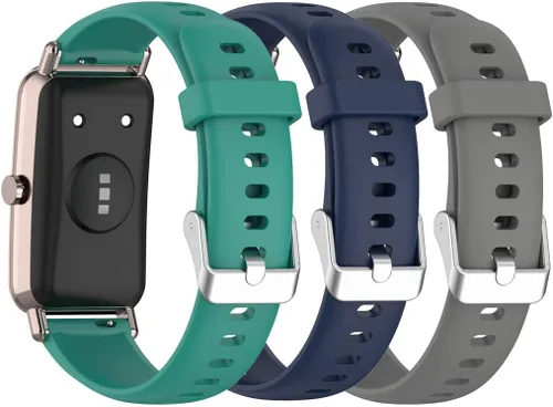 Miniatura 22 de Senter Banda de liberación rápida de silicona suave de 0.630 in para Huawei Watch Fit Mini Smart Watch Púrpura