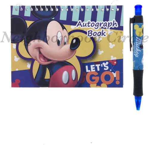 Miniatura 3 de Libro de autógrafos de Mickey Mouse con bolígrafo (azul)