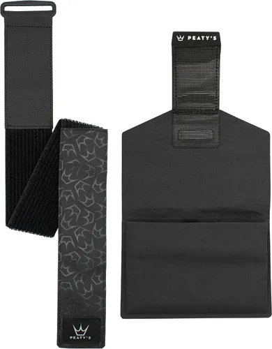 Peaty's Holdfast - Envoltura para herramientas de sendero, súper segura, sin deslizamiento ni traqueteo, diseño modular, impermeable, bolsa de Negro