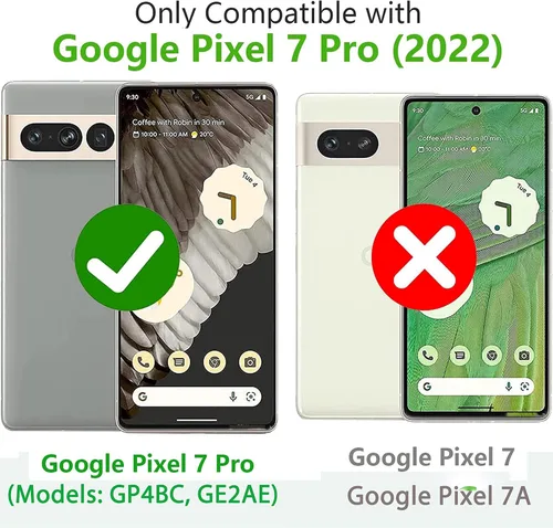 Miniatura 2 de Funda para Pixel 7 Pro a prueba de golpes, a prueba de polvo y caídas, protección de cuerpo completo de 3 capas [sin protector de pantalla] Funda